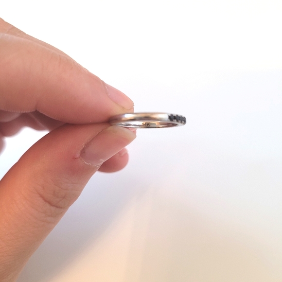 Vrai and Oro Large Half Pavè Band Size 4.5 - Picture 3 of 7